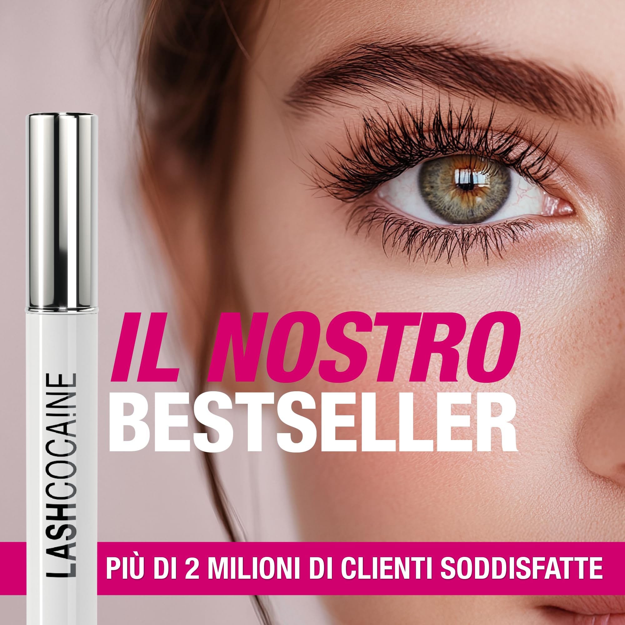 LASHCOCA!NE® siero professionale per ciglia più lunghe e piene | Siero vegano di Svenja Walberg per la crescita delle ciglia I Booster per l’allungamento rapido delle ciglia