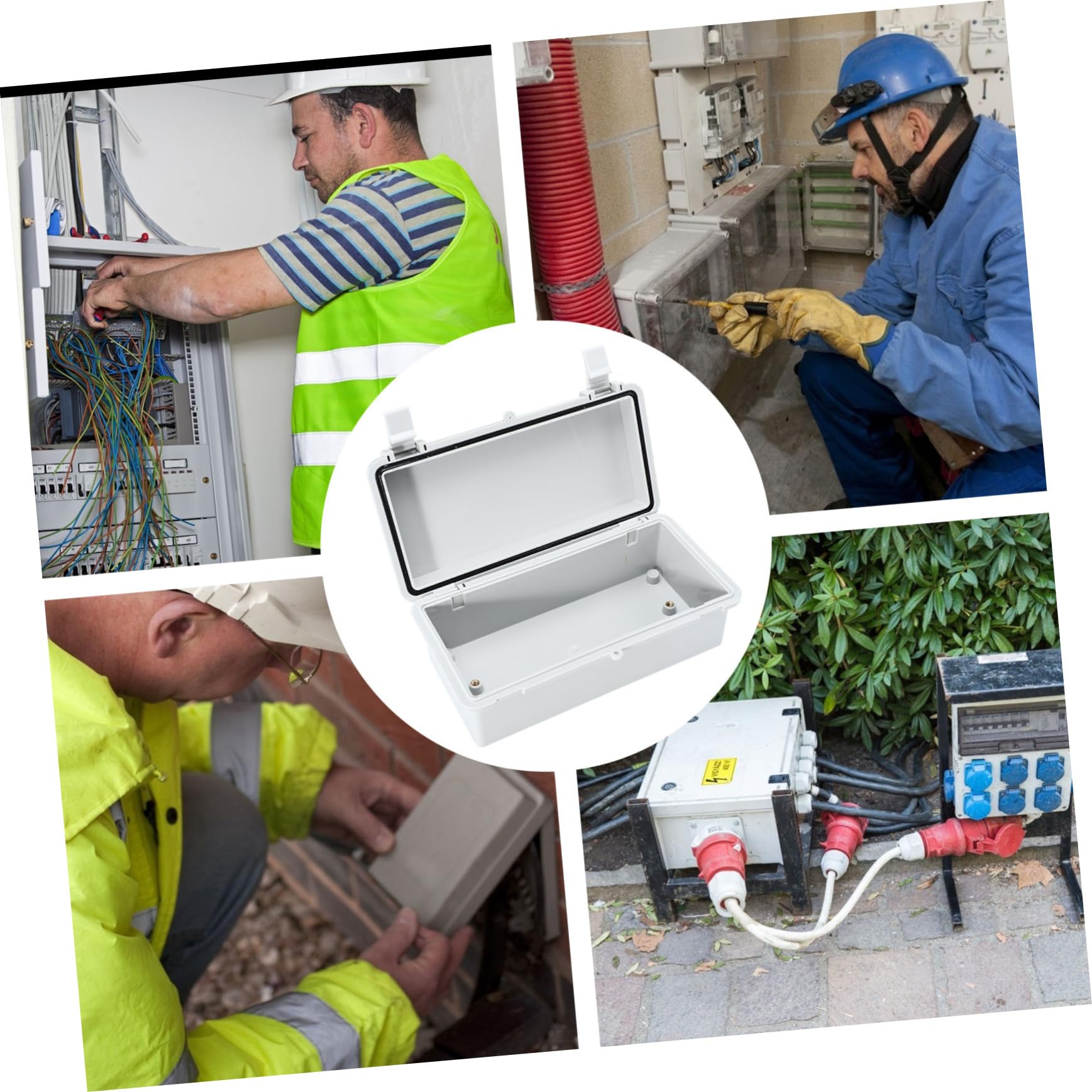 2 Piezas Caja De Conexiones Impermeable Unión Cubrir Sello Conector Eléctrico a Prueba De Agua Cubierta Del Cable De Extensión a Prueba Del Clima Abdominales