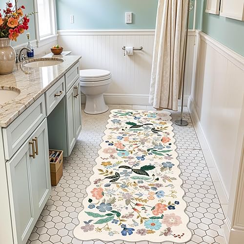 Miniatura 109 de Alfombra lavable para pasillo y de cocina, alfombra de entrada, vintage, suave para el suelo, alfombra antideslizante para interiores, para baño