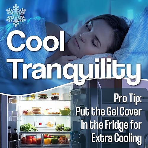 Miniatura 5 de Enfriamiento almohada corporal extra firme de espuma viscoelástica triturada con gel de enfriamiento, apoyo y comodidad para los que duermen boca