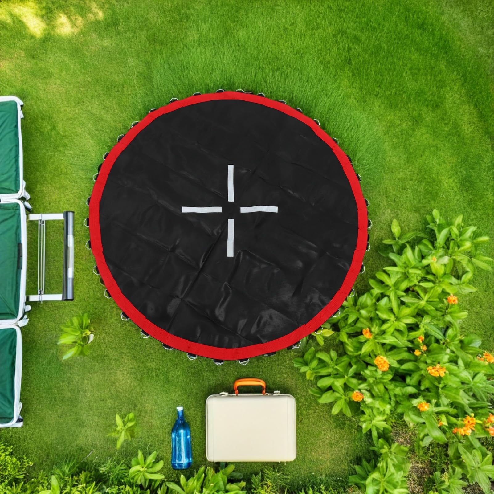 Tappeto Elastico per Trampolino Sostituzione Resistente per Fitness all Aperto Materiale Durevole Installazione Rapida Superficie in Rete Traspirante capacità di Peso Certificata