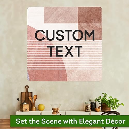 Miniatura 439 de My Sign Center - Letrero personalizado, 11 colores de fuente, 13 estilos de fuente, 4 opciones de agujero, 22 tamaños, 8 x 32 pulgadas, sin óxido,