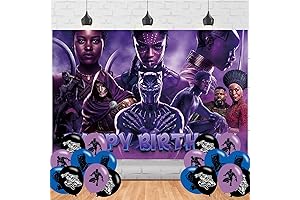 Black Panther Birthday Backdrop: Epic Party Decor for True Wakandans