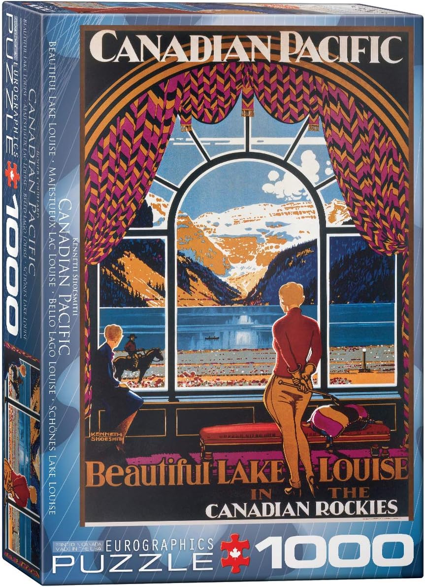 EuroGraphics CP Rail Beautiful Lake Louise 1000 Piece Puzzle (6000-0323)