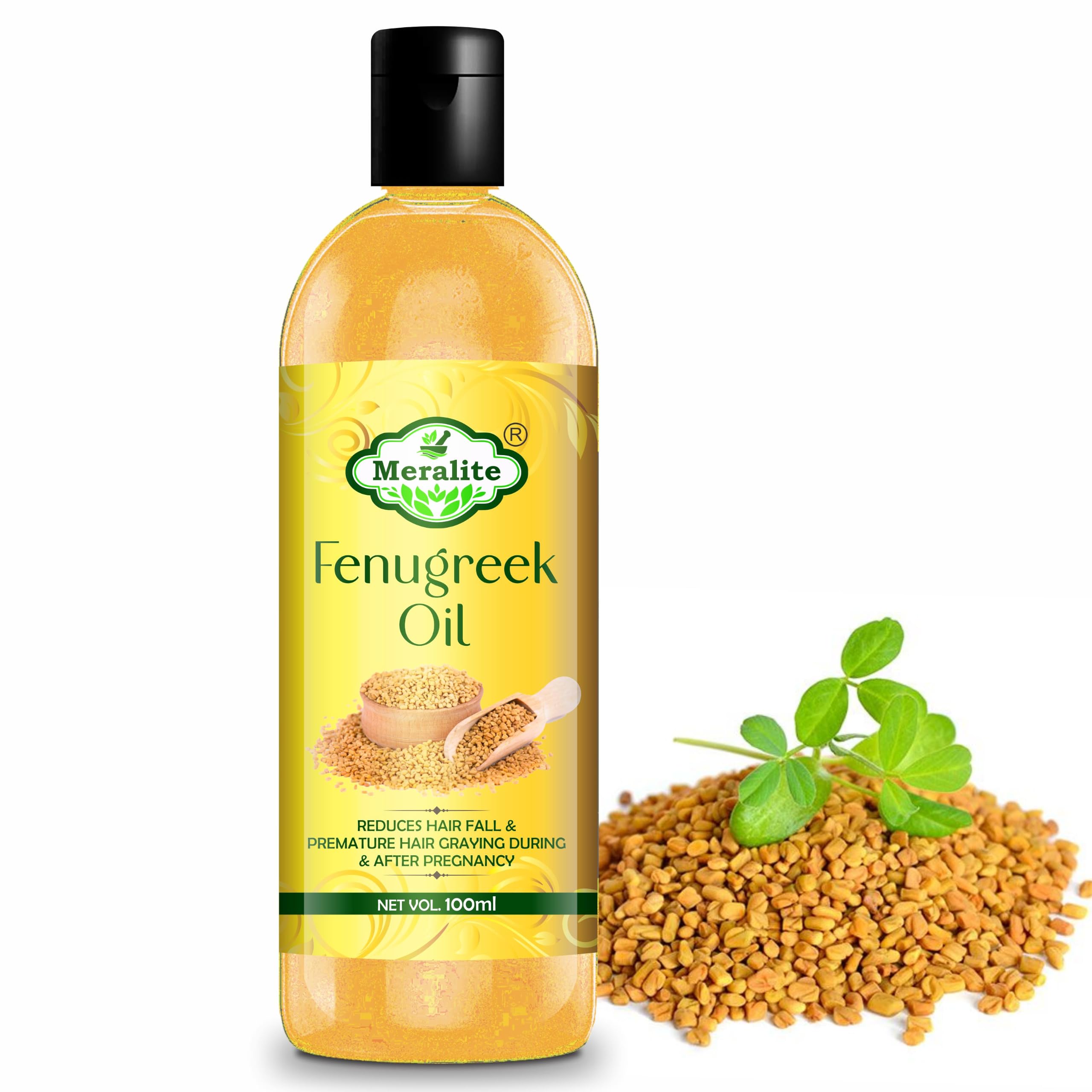 Natural Fenugreek (Methi) Cold Pressed Oil | Therapeutic Grade | For Hair Growth (100 ml)-image-19