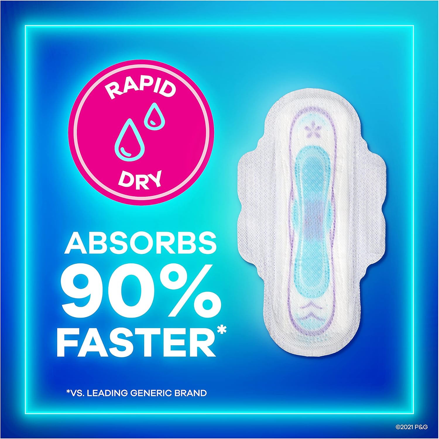 Always Ultra Thin Feminine Pads for Women, Size 3, Extra Long, Super Absorbency, with Wings, Unscented, 28 Count, Pack of 3 ( packaging may vary) : Health & Household