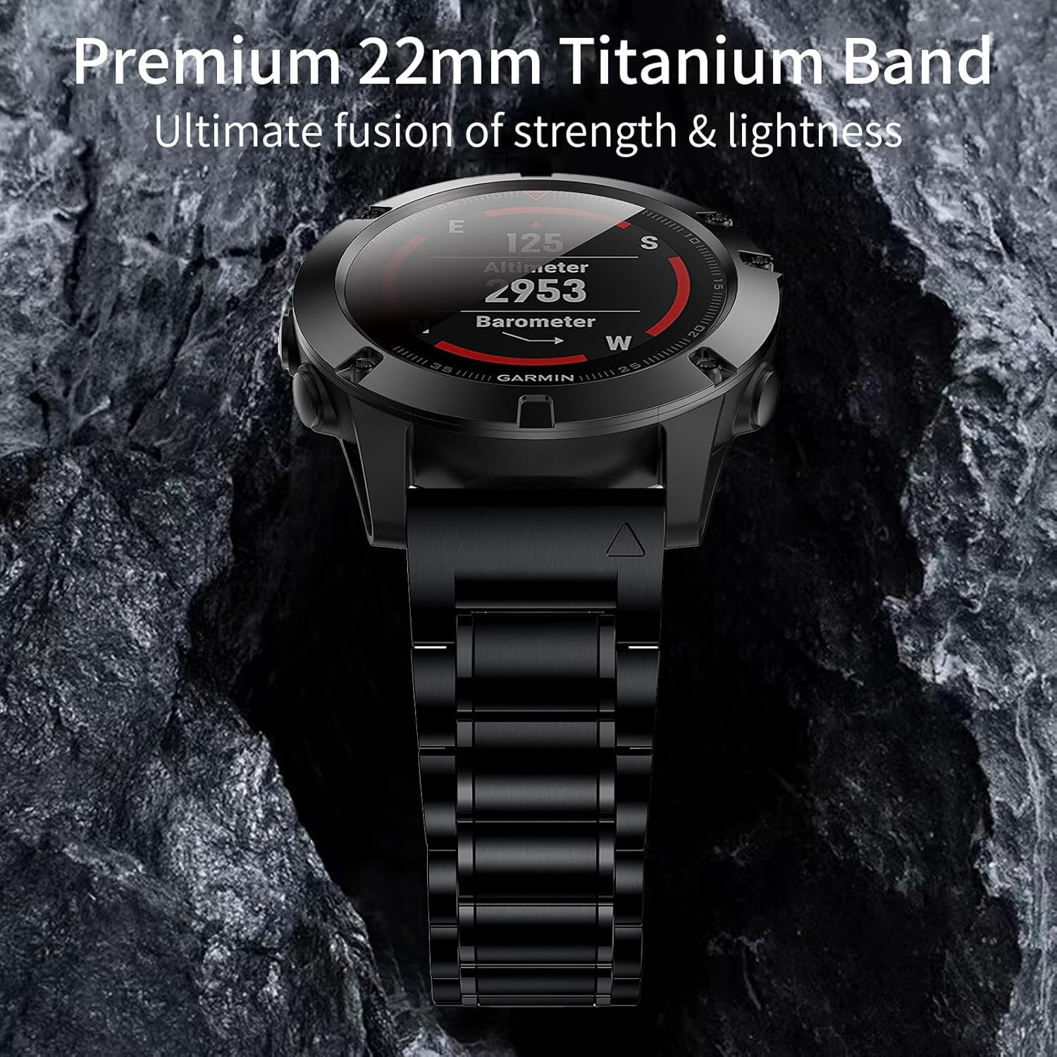 26mm Titanium Band Compatible With Fenix 7X Pro Sapphire