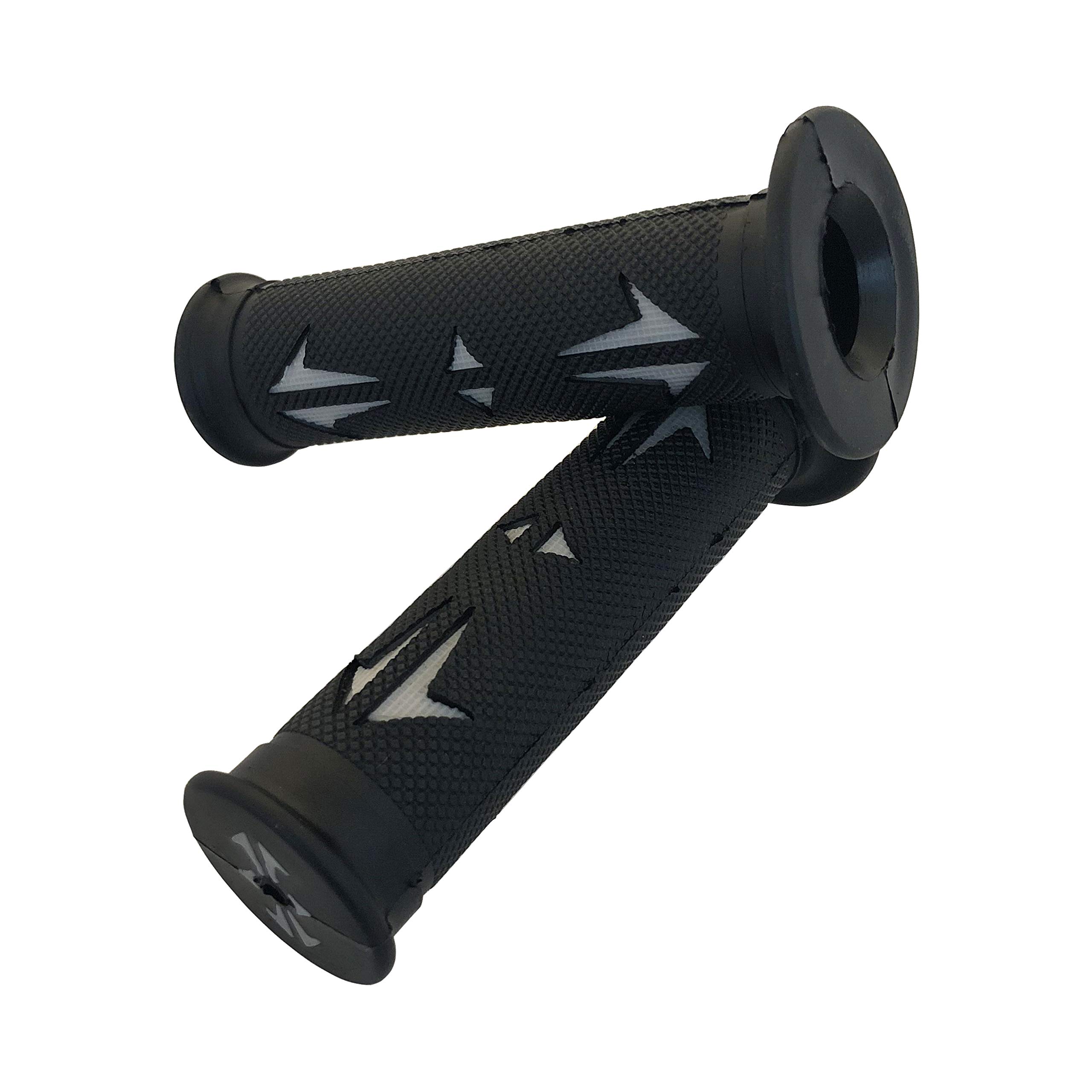 WATERCRAFTS Bean Style Engraved Gel HAND Grips WHITE ATV QUAD