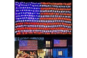 420-Light Waterproof Lighted American Flag