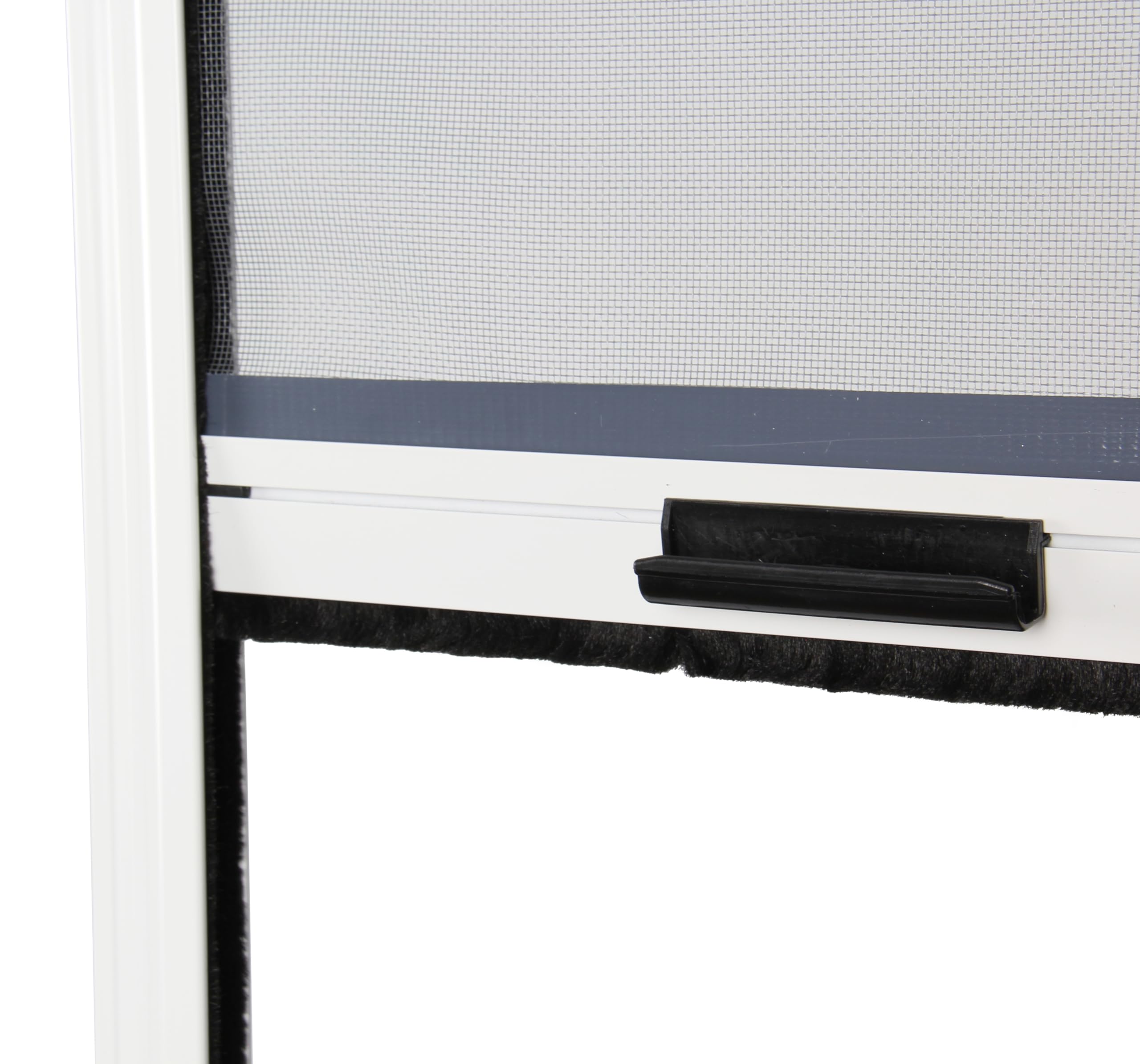 Store moustiquaire fenêtre alu recoupable (largeur x hauteur) -protection insecte ajustable (Blanc, 1250 mm x 1600 mm)