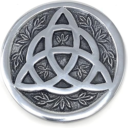 Vrinda Placa de altar de aluminio 3.5" Triquetra