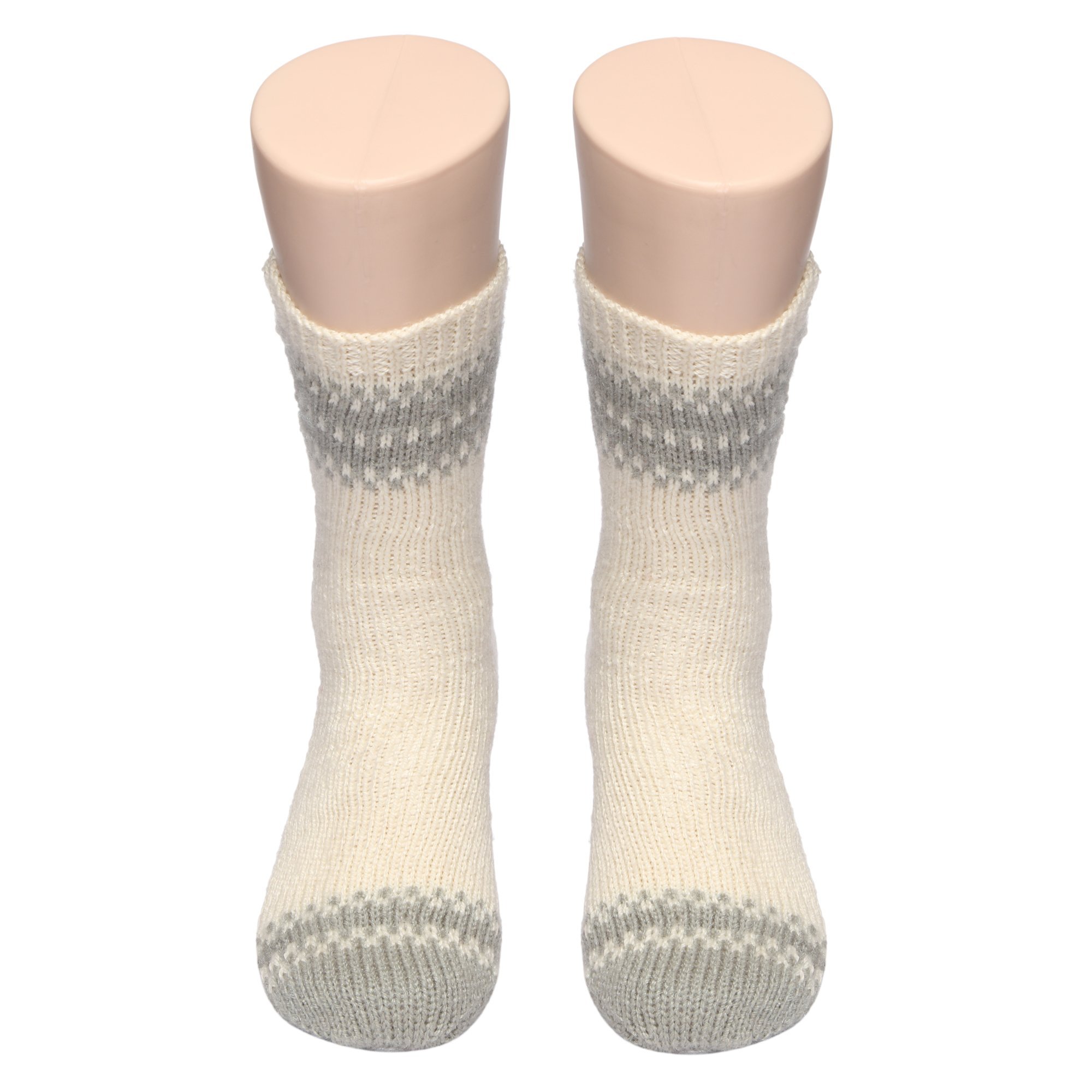 KCSOCKS Handmade Woolen socks for women Warm feet Hand knitted socks Natural wool leg warmers for girls & Women