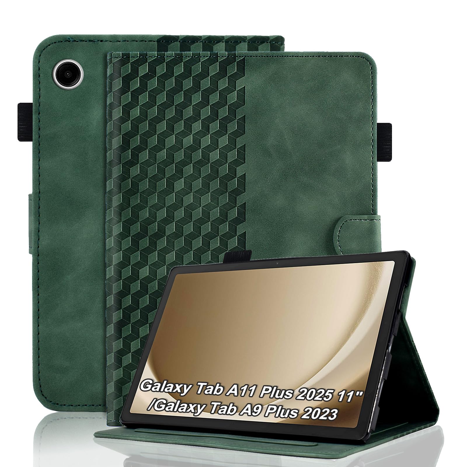 Case for Honor Pad X8a 11 Inch Tablet 2024 Protective Case Premium Leather Folio Smart Case with Auto Sleep/Wake Pen Holder Card Slot for Honor Pad X8a- Dark Green — view 184