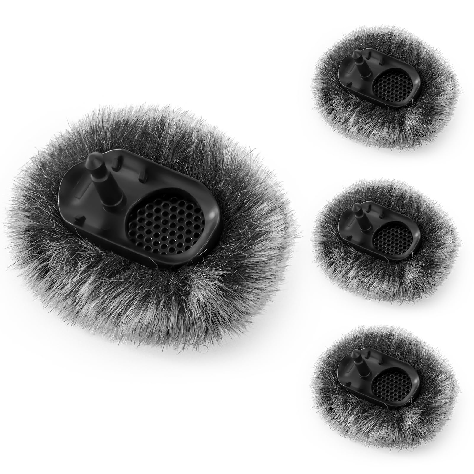 Parabrisas de micrófono para DJI Mic-2, filtro pop de repuesto y cubreviento, cubierta mullida antipop y cancelación de ruido, solo para micrófono inalámbrico DJI Mic-2 (no para DJI Mic-1)