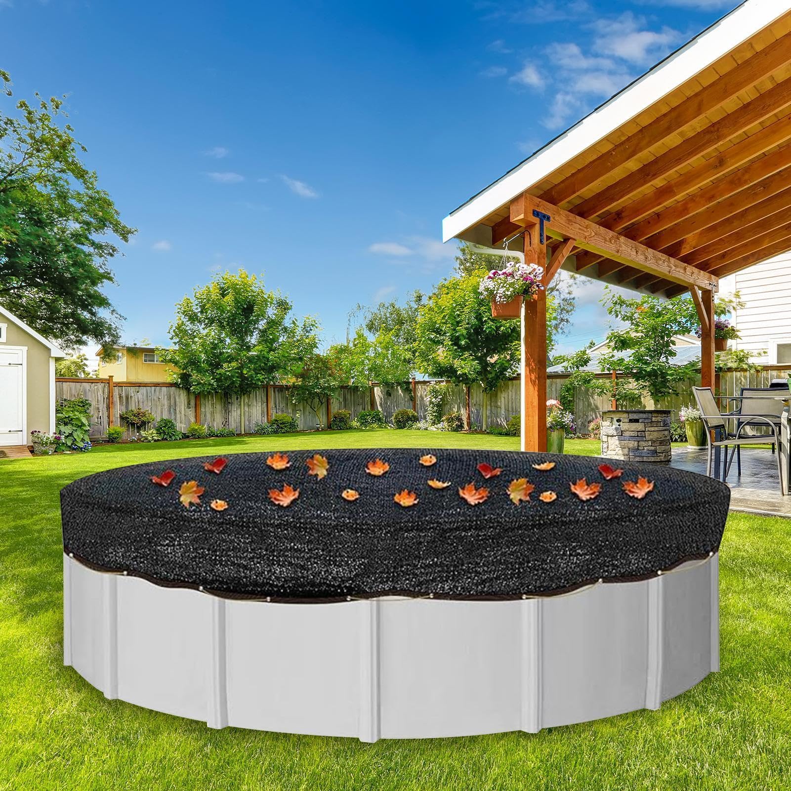 Filet de sécurité pour piscine ronde – Couche extra résistante