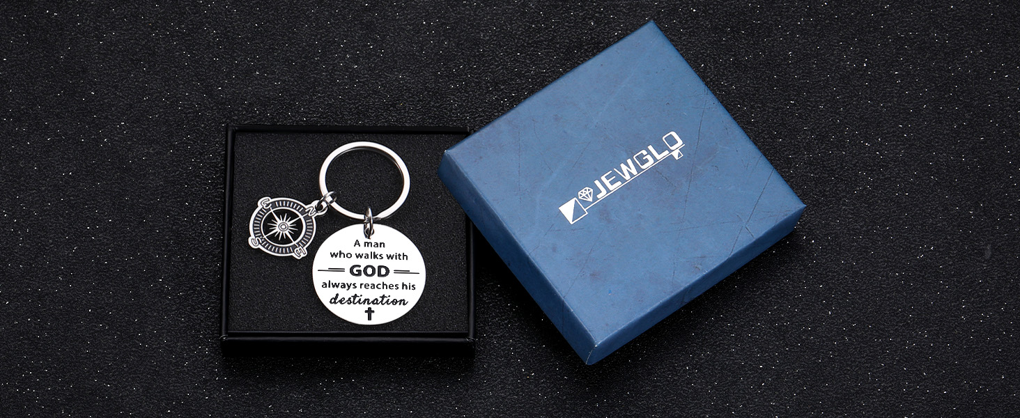 Baptism Gifts for Men & Boys - Catholic Gifts for Men Boy Baptism Gift Keychains Easter Basket Stuffers Christian Gift for Mens Catholic Confirmation Gif T for Teenage Boys Adults Faith Based Giftt