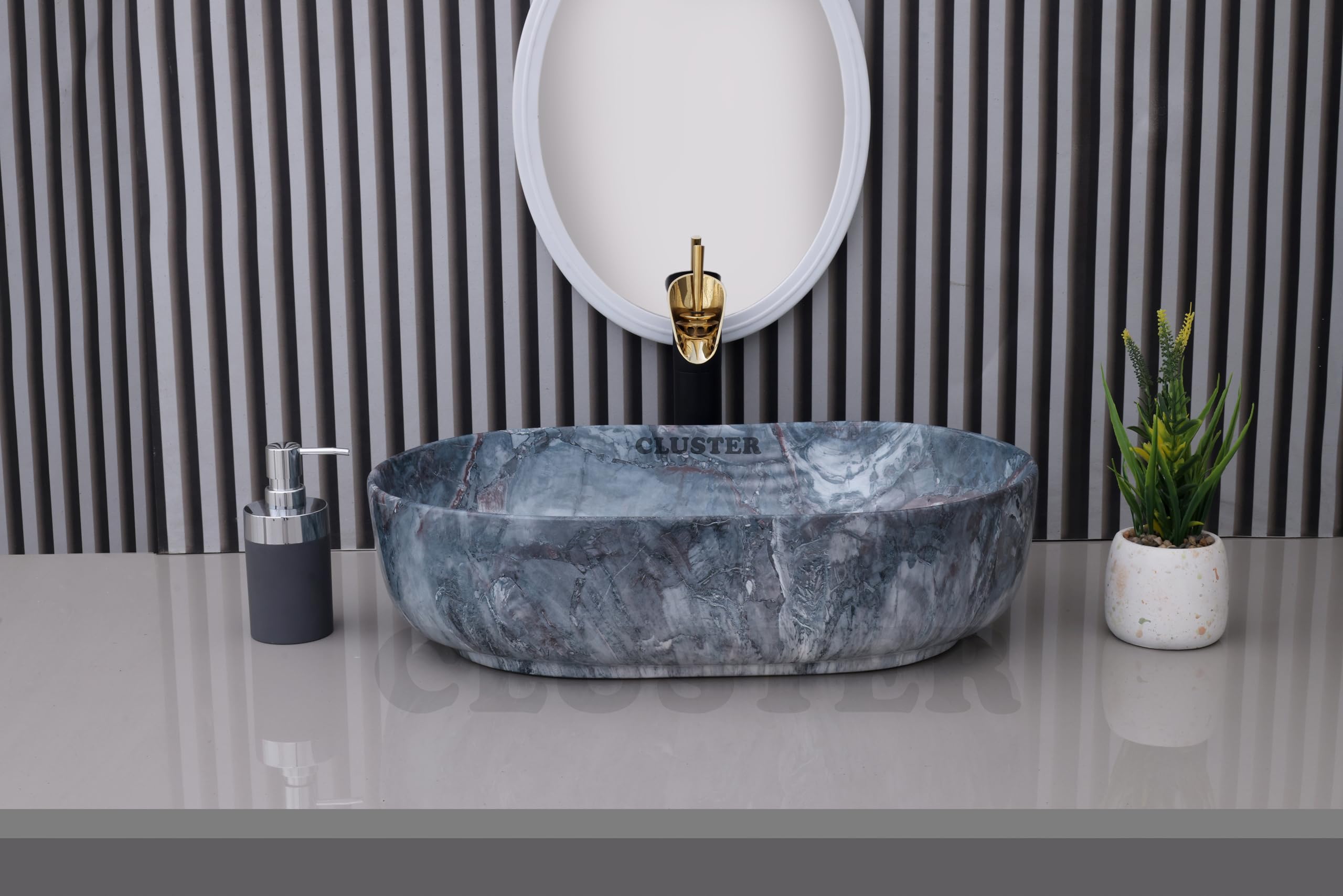 Cluster Designer Wash Basin - Ceramic Sink for Bathroom -22 Cluster Designer Wash Basin - Ceramic Sink for Bathroom -22