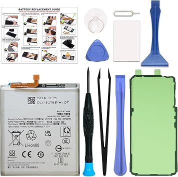 GREEN FUSION for Galaxy S24 FE Battery Replacement Kit, Capacity Li-ion Battery Compatible with Samsung S24 FE SM-S721B/U/U1/W/N Series, Includes Repair Tools & Instruction