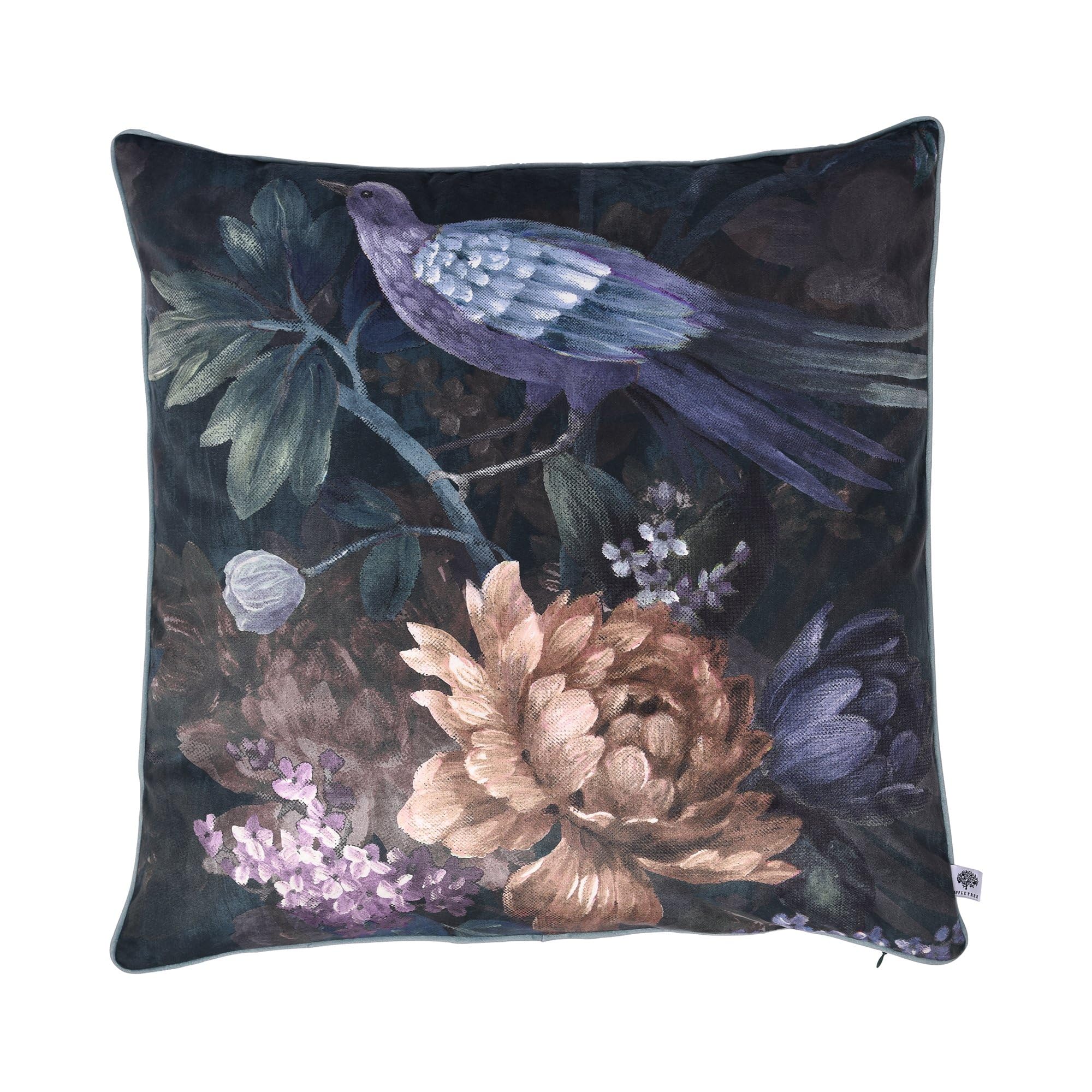 Winchester Floral Navy Square Throw Cushion