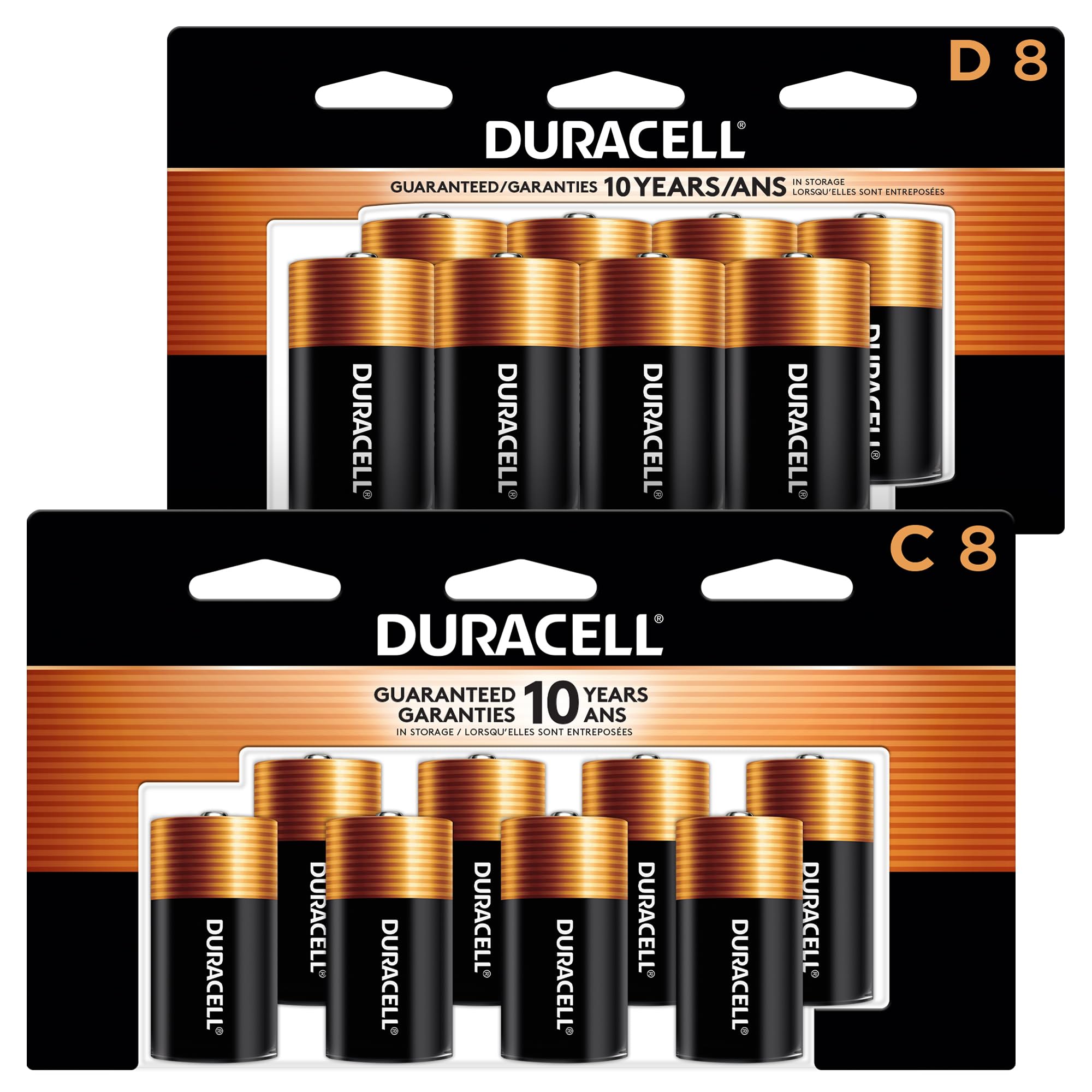 Duracell CopperTop Alkaline C Batteries (8-Pack) in the C Batteries