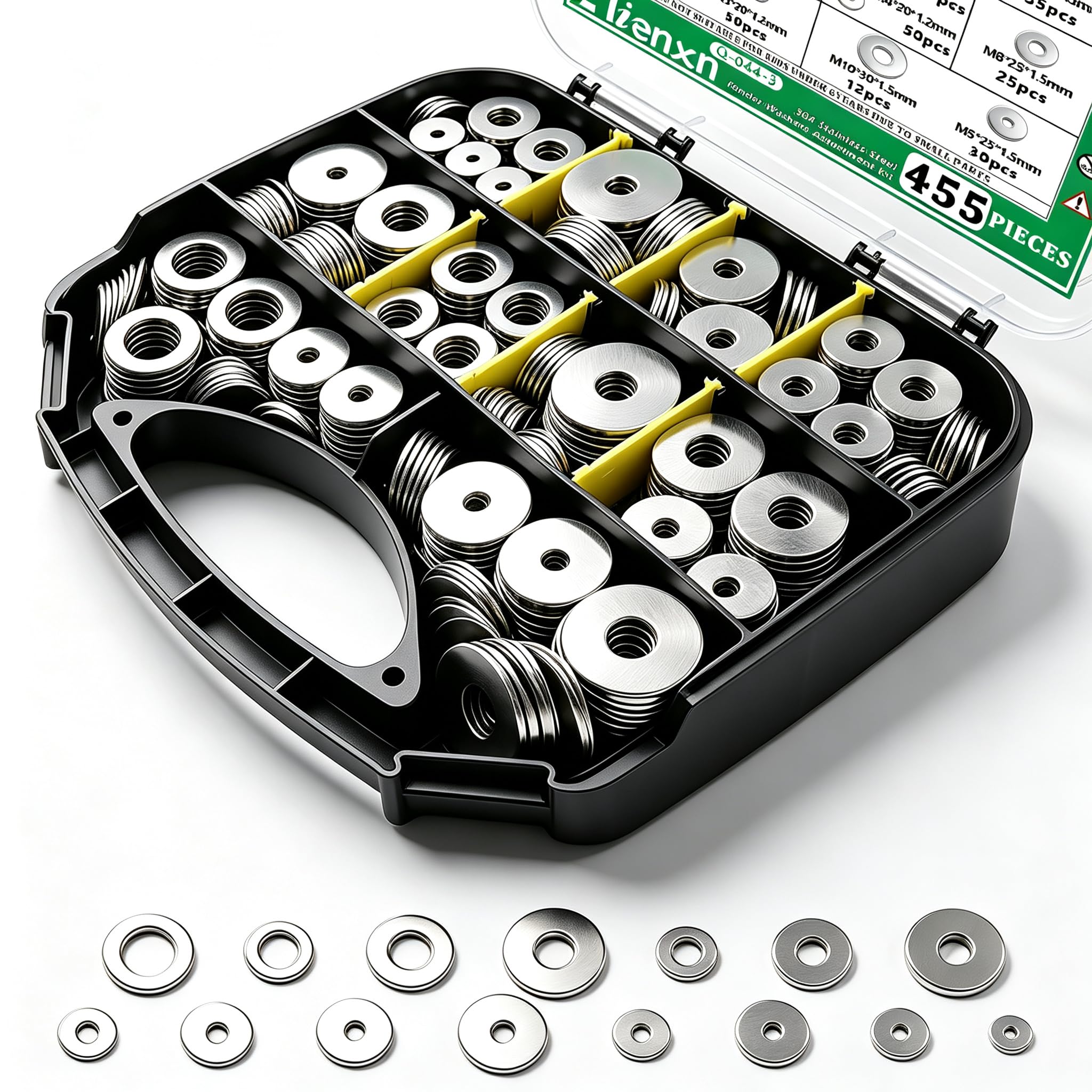 550 Stainless Steel Flat Washers - Durable & Versatile -13 550 Stainless Steel Flat Washers - Durable & Versatile -13
