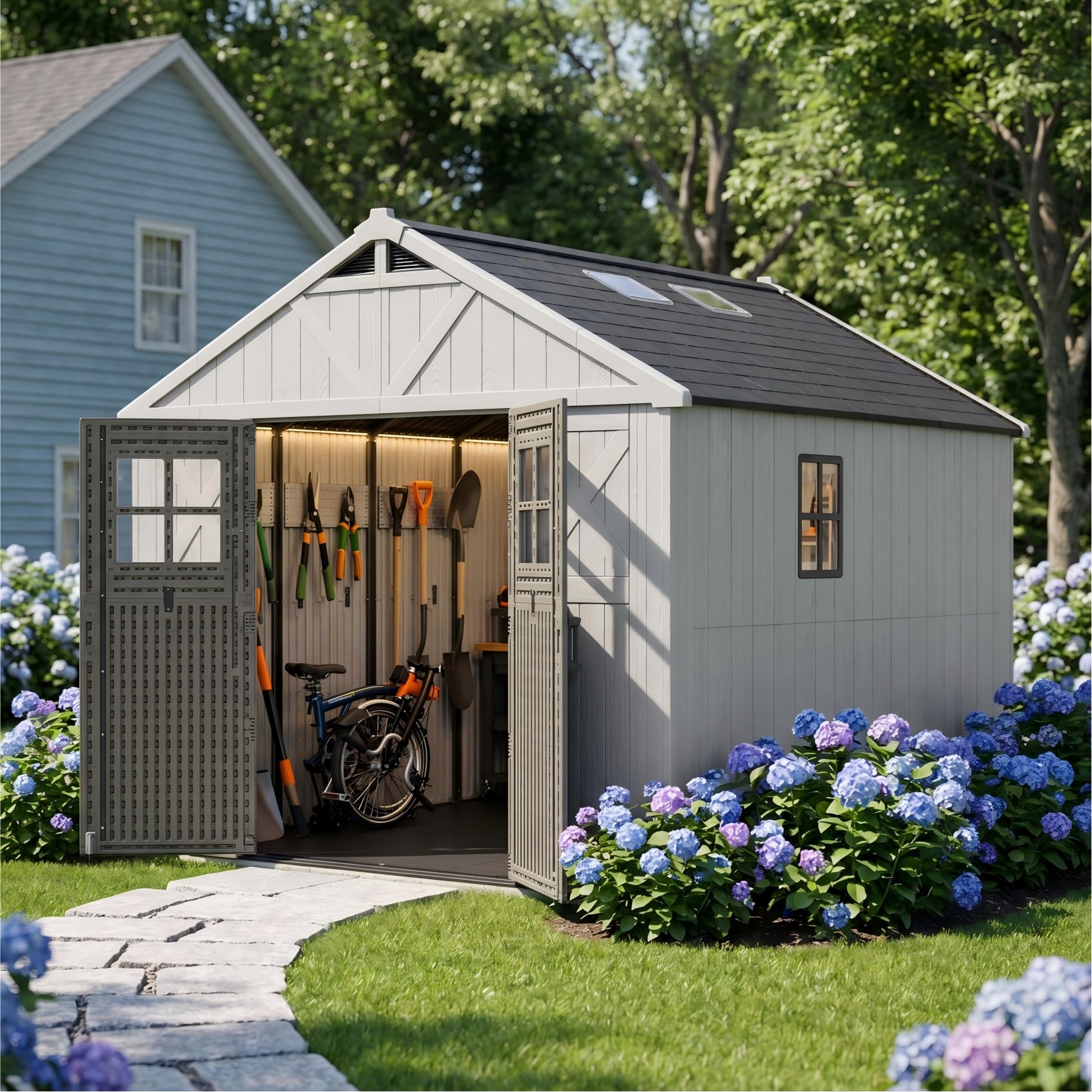 Devoko 10x10 FT Resin Storage Shed