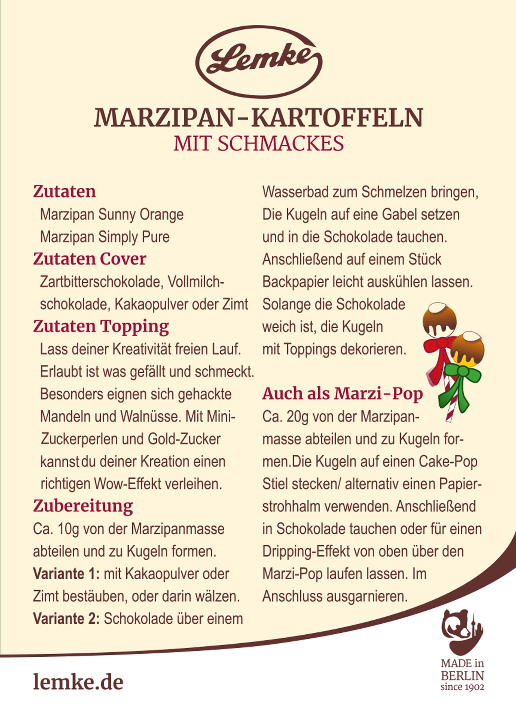 Lemke Marzipan/Backmarzipan - Heavenly Grace - Edelmarzipan mit Mandelstückchen (14 X 200g)