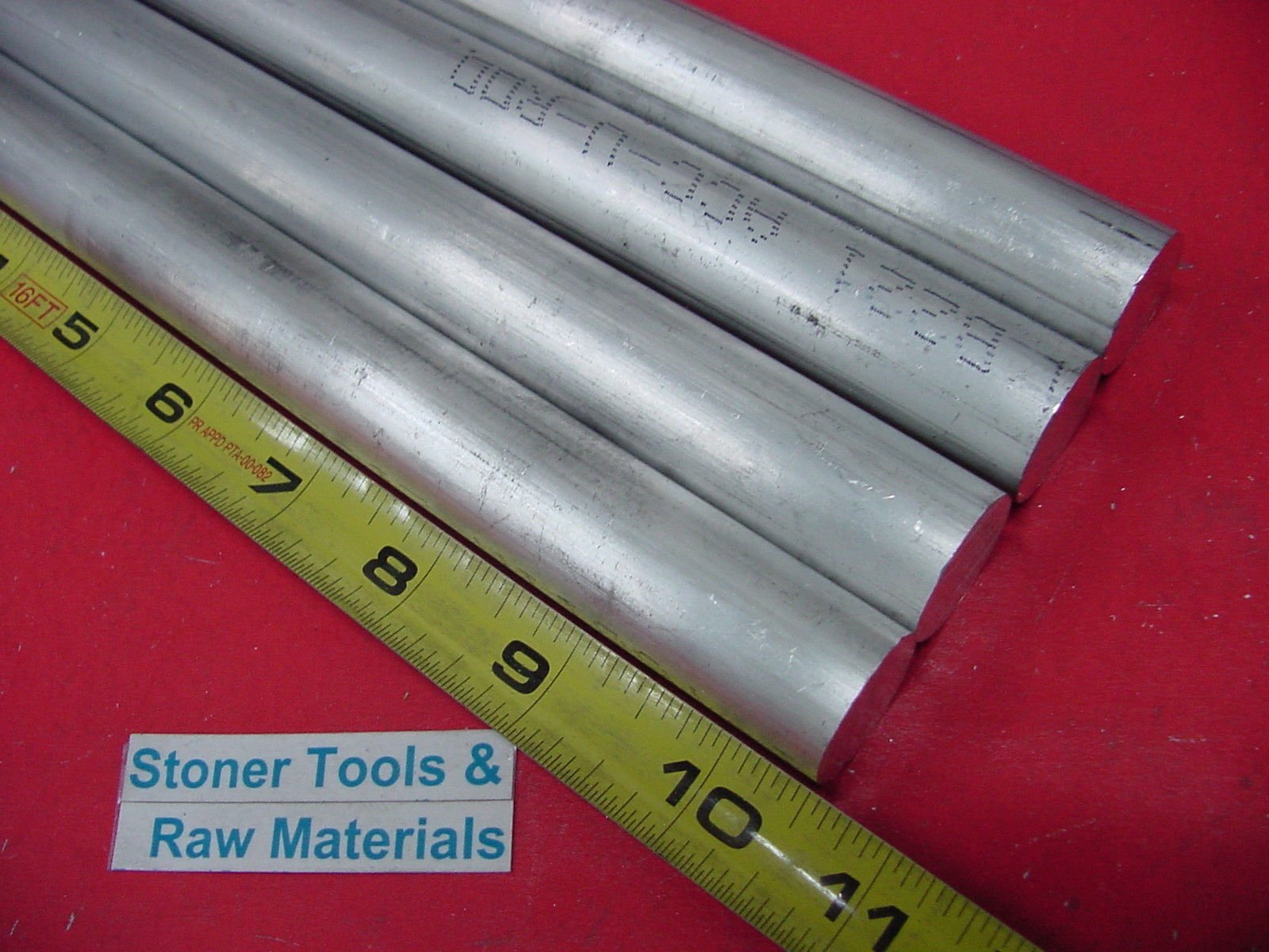 4 Pieces 7/8" Aluminum 6061 Round Rod 10.5" Long +/-.07" T6511 Solid New Lathe Bar Stock