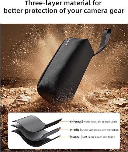 Miniatura 5 de llano Bolsa de transporte para DJI Osmo Pocket 3 Creator Combo,Funda portátil de almacenamiento de viaje, bolsa protectora ligera para cámara y