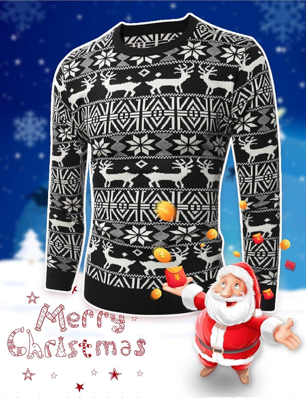 アイルランド製】ブラーニーキャッスル☆クローバースノー柄 厚手