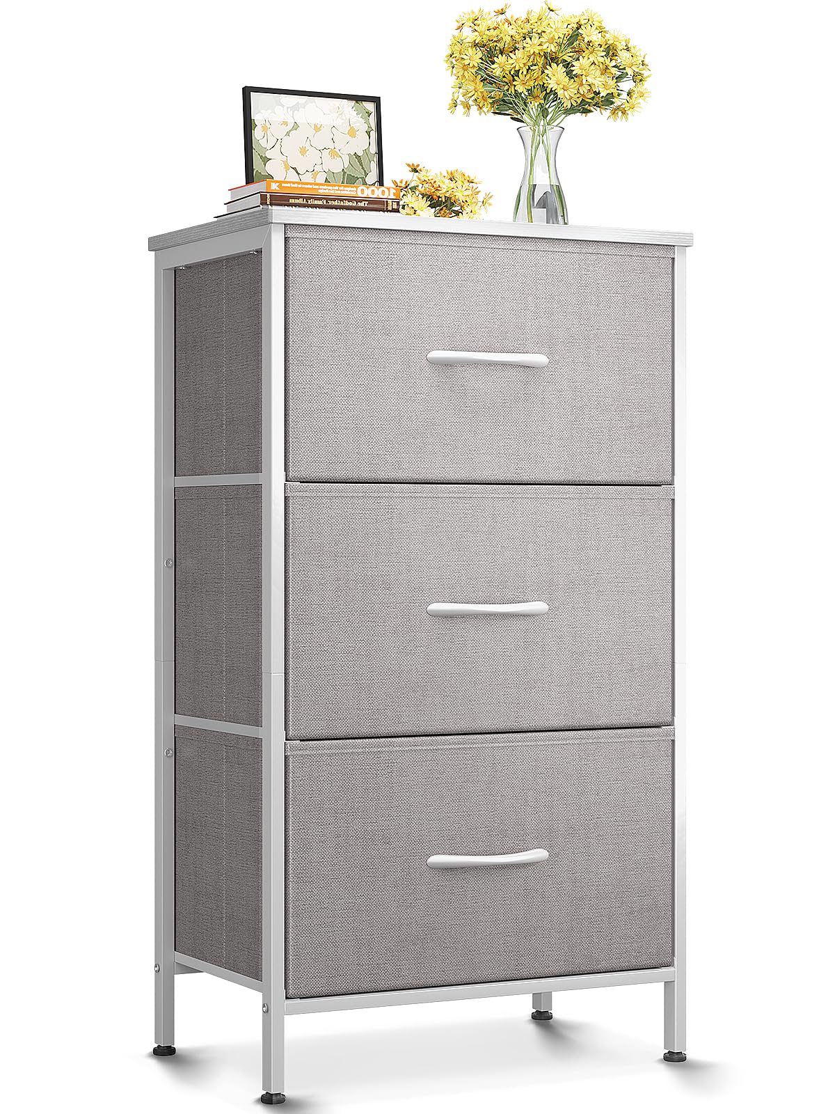 small grey dresser AODK for Bedroom Nightstand with 3 Storage Drawers,Light houndstooth-socks a chic nursery Size:SM (UK 8/10)+ Shawl (Grey) Long Sequin Sweetheart Prom