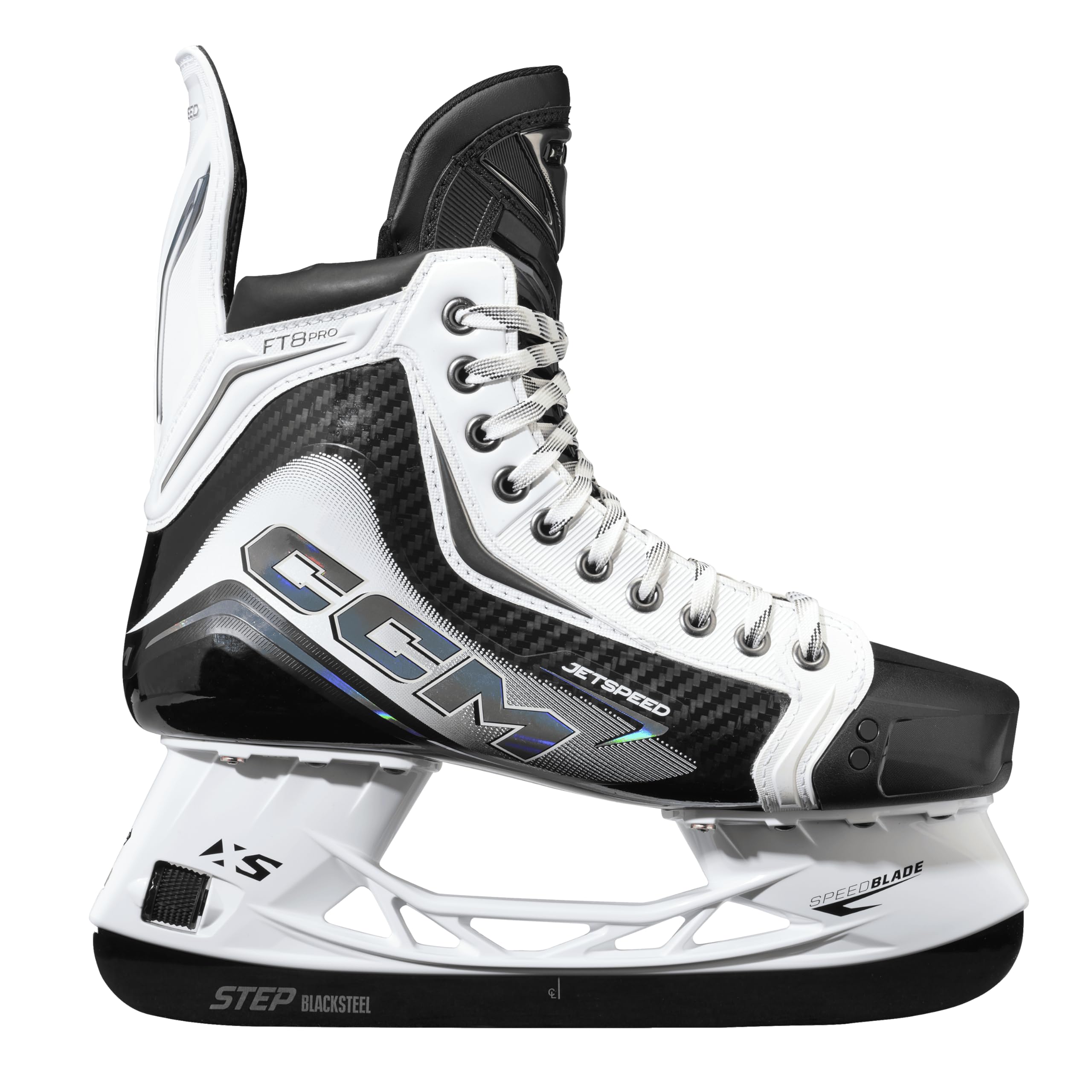 Patines de hielo CCM JETSPEED FT8 PRO White Senior para adultos