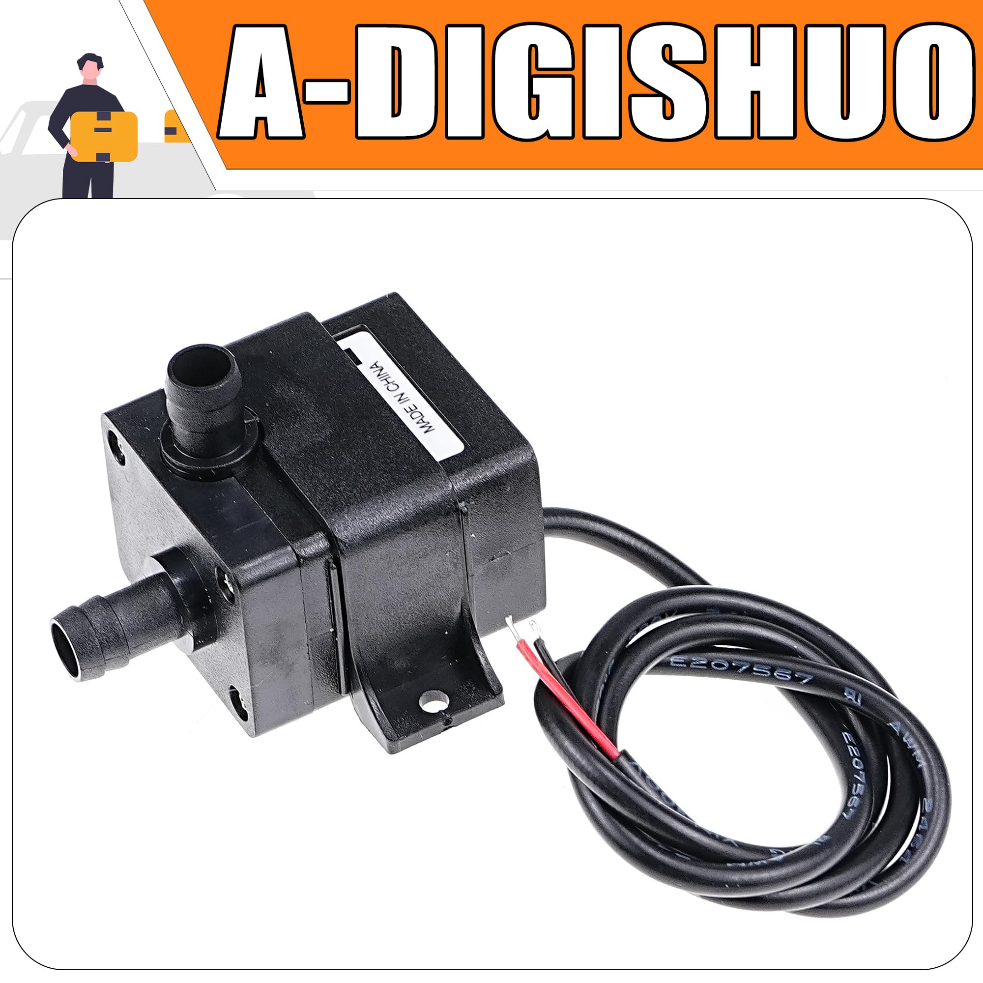 LEVANLIGHT 2Pcs Water Pump 240L/H DC 12V 4.2W Micro Brushless Pump 3M Pumping Head Ultra Quiet Water Pump for Pool Aquarium Fish Tank - Image 3