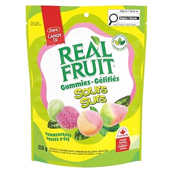 REALFRUIT Sours Summerfruit Burst Candy, Sours, 350 Grams