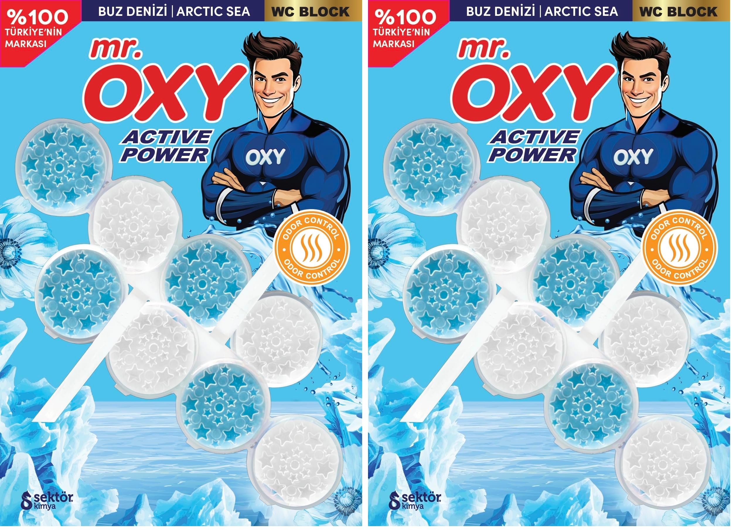 Mr Oxy WC Blok-Buz Denizi-Arctic Sea 2x50 2li paket