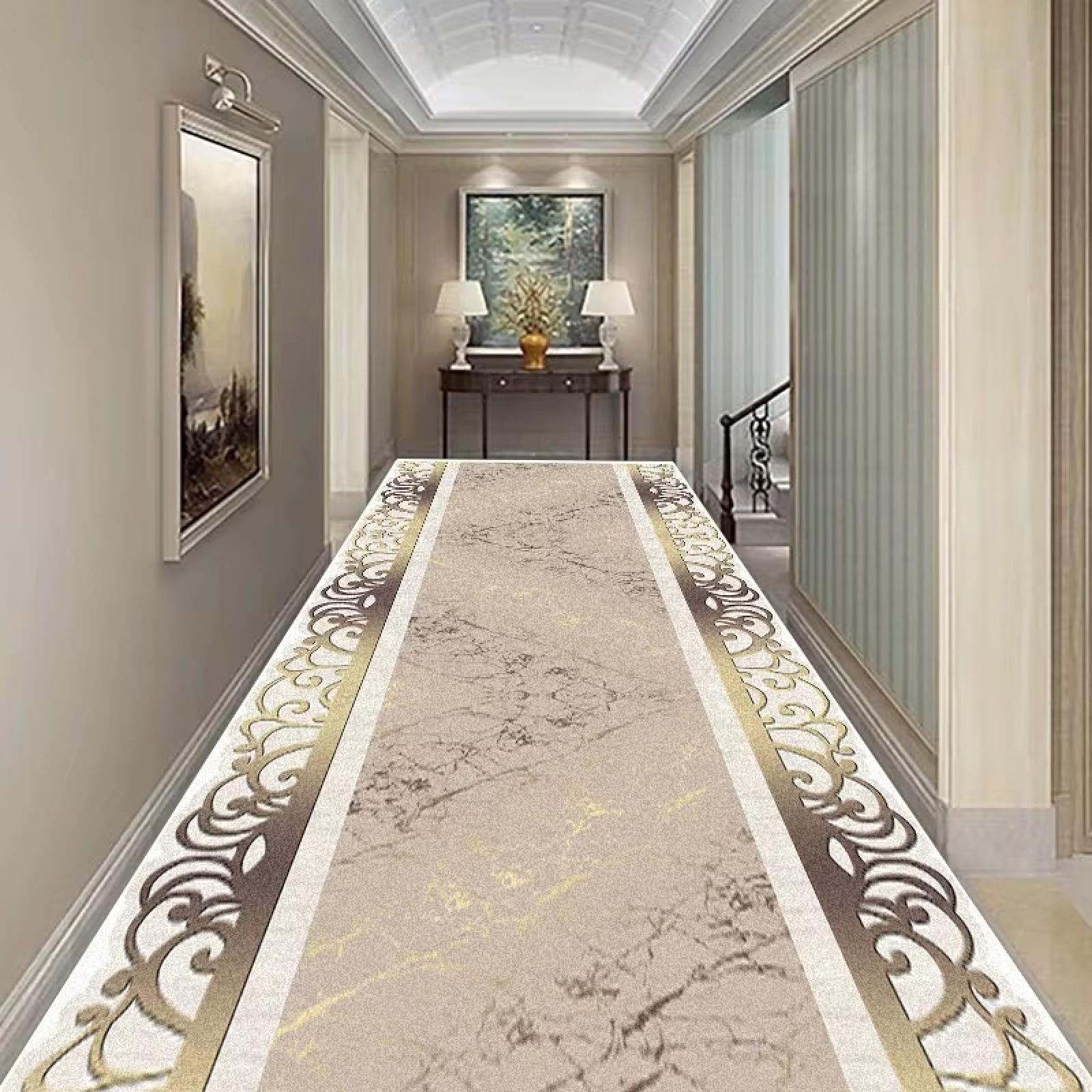 Alfombra de pasillo antideslizante estilo europeo para evitar resbalones en escaleras 60x150cm