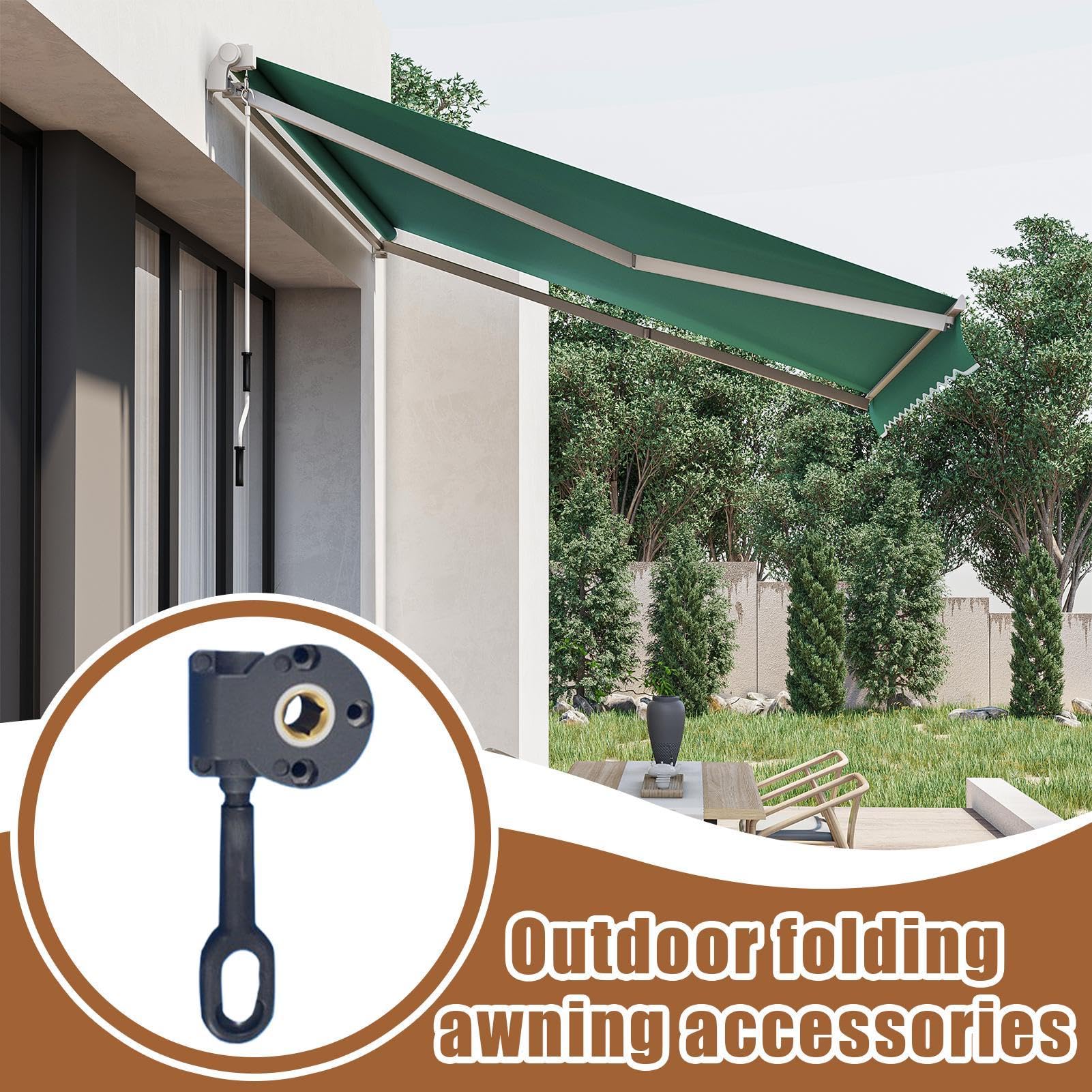 Markisenhalterung, Markisenhalterung für den Außenbereich, Markisenhalterung aus Aluminiumlegierung, Zubehör für Markisen mit Kupferkern für Garten, Balkon Have