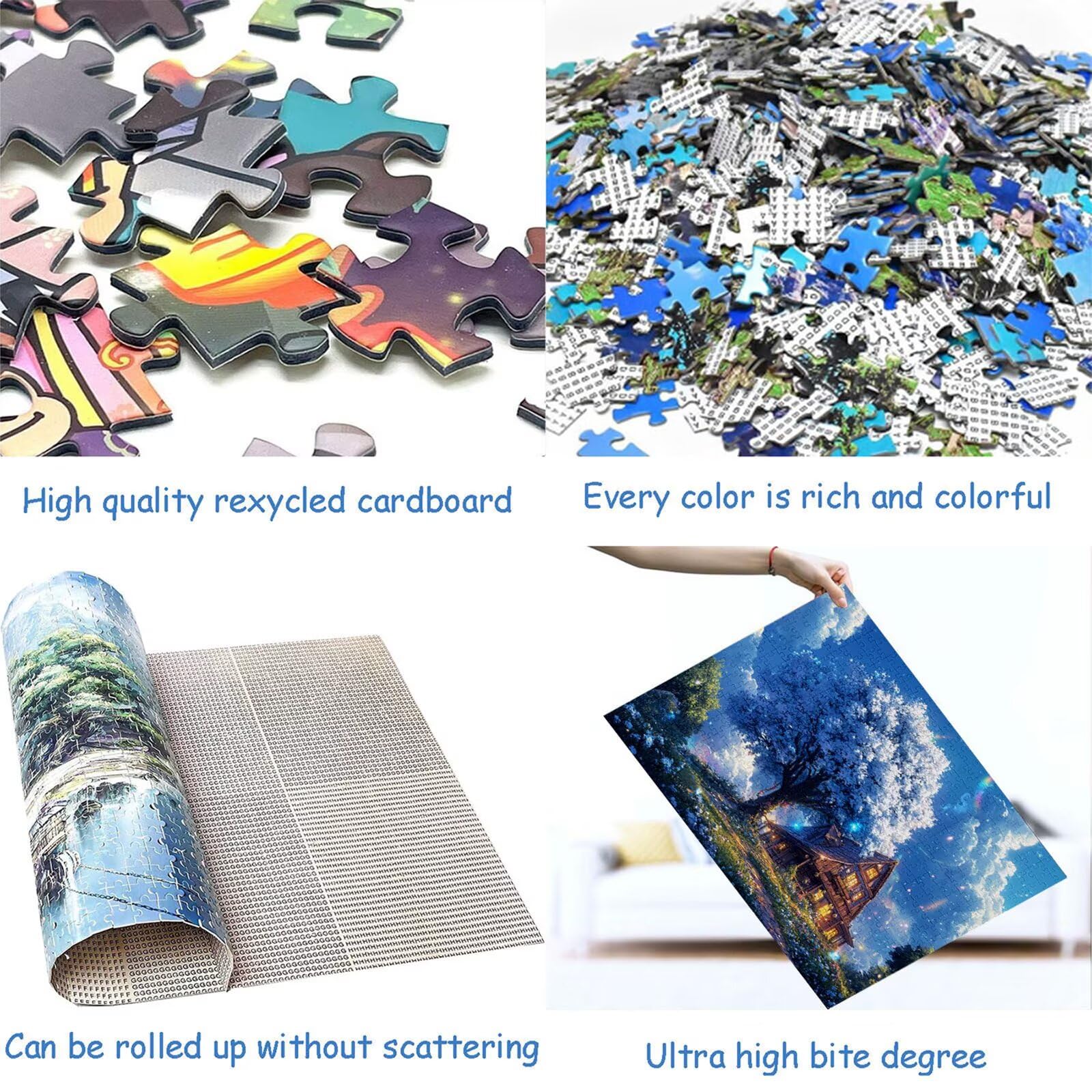 Puzzle 3000 elementów budki dla dorosłych drzewo 122 x 81 cm Unikalne rzemiosło klasyczne 3D drewniane układanka do rodzinnych gier biznesowych, układanka do samodzielnego wykonania nawet do dekoracji