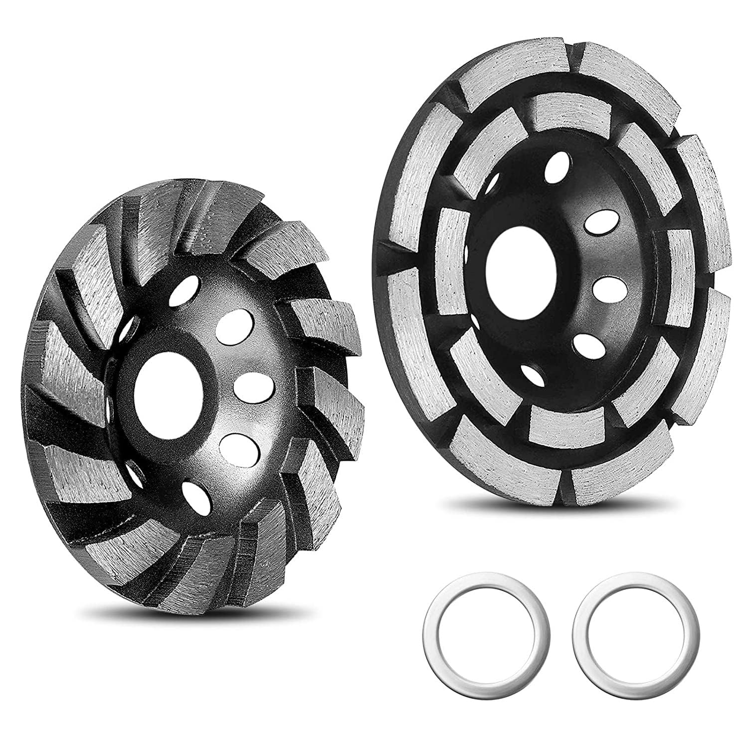 THE WHITE SHOP Diamond Cup Grinding Wheel, Heavy Duty Angle Grinder Wheels Sets for Angle Grinder Polishing(BLACK)