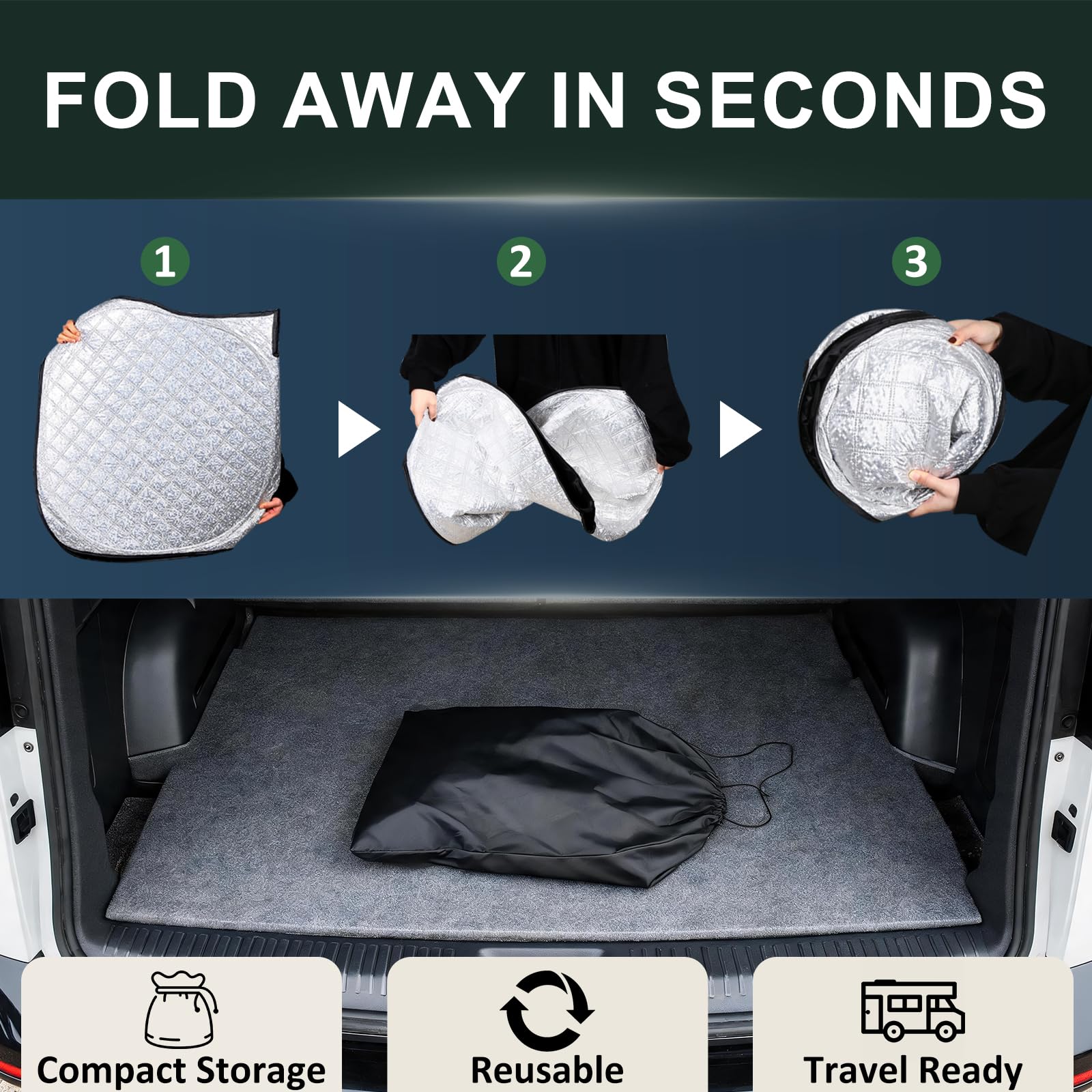 Sonnenschutz Für VW T5 T6 Frontscheibe, Magnetische Frontseitenscheiben | Für VW T5/T6 Camper 3er-Pack, Magnetische Seitenfenster, Verdunkelung & Privatsphäre, UV-Schutz, Ideal für Reisen