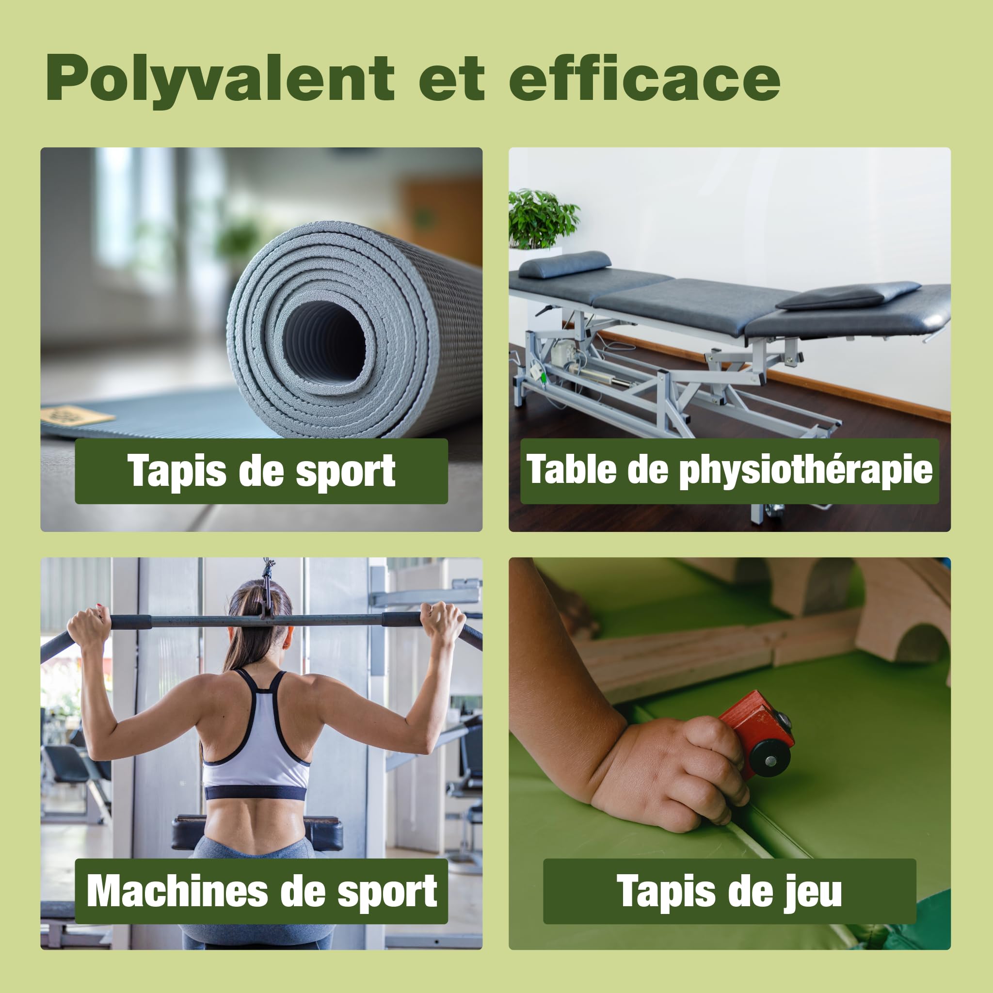 Bio-Chem - Produit nettoyant pour tapis de sport - Nettoyant tapis yoga fitness sport maison anti odeurs - Yoga accessoires de nettoyage tapis sport fitness