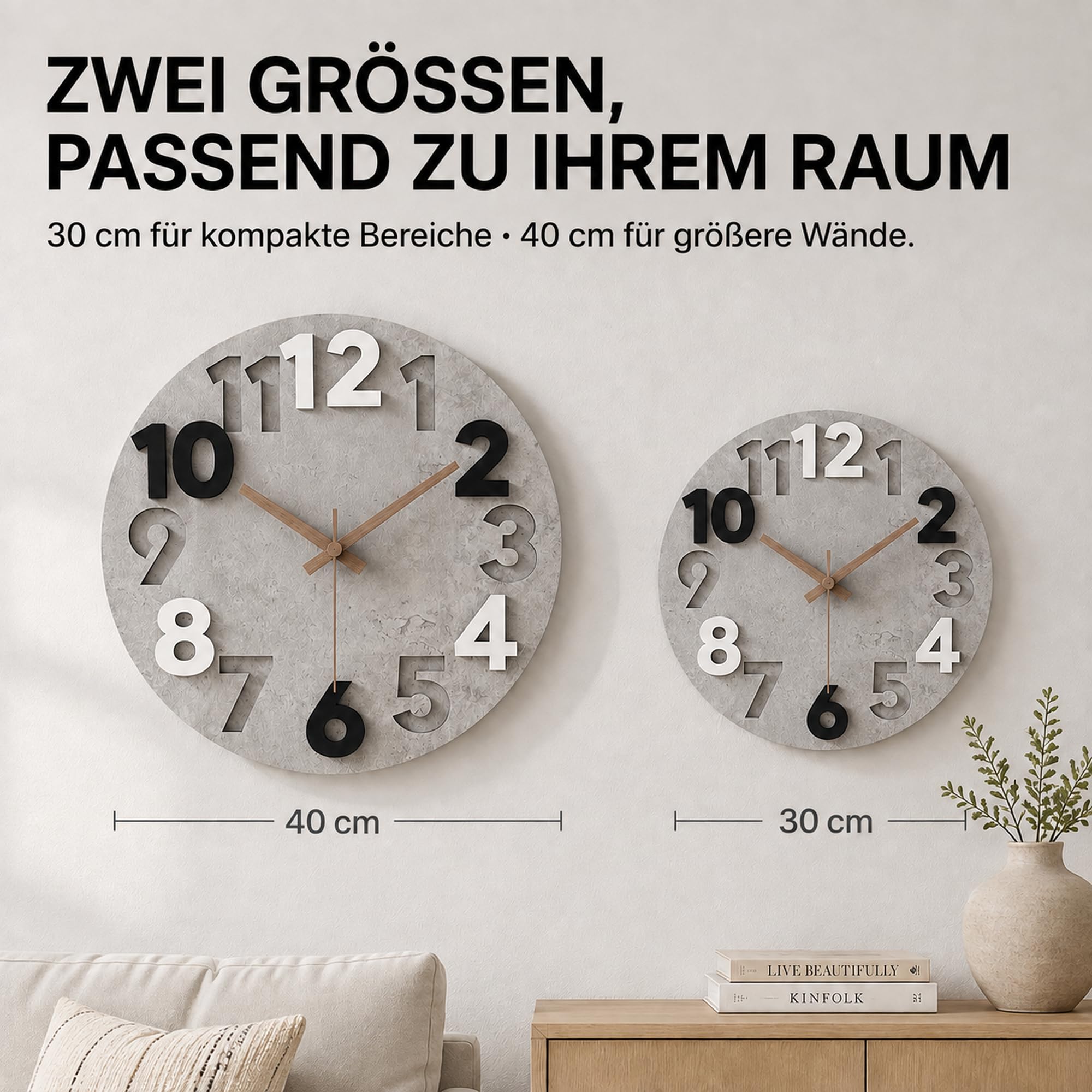 Stellarize Relojes de pared (40 cm)