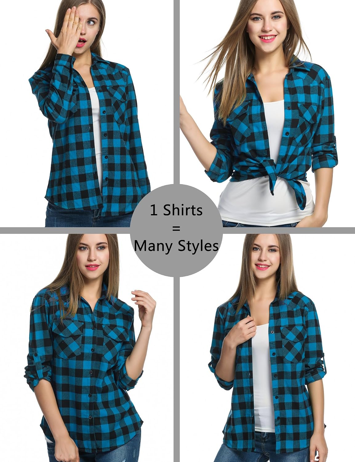 Blue (One Size Smaller for Slim Fit)