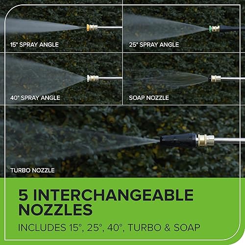 Miniatura 4 de Greenworks Lavadora a presión eléctrica Pro sin escobillas de 3000 PSI (certificado CSA) 2.0 GPM Max  1.1 GPM (asas plegables, marco de acero
