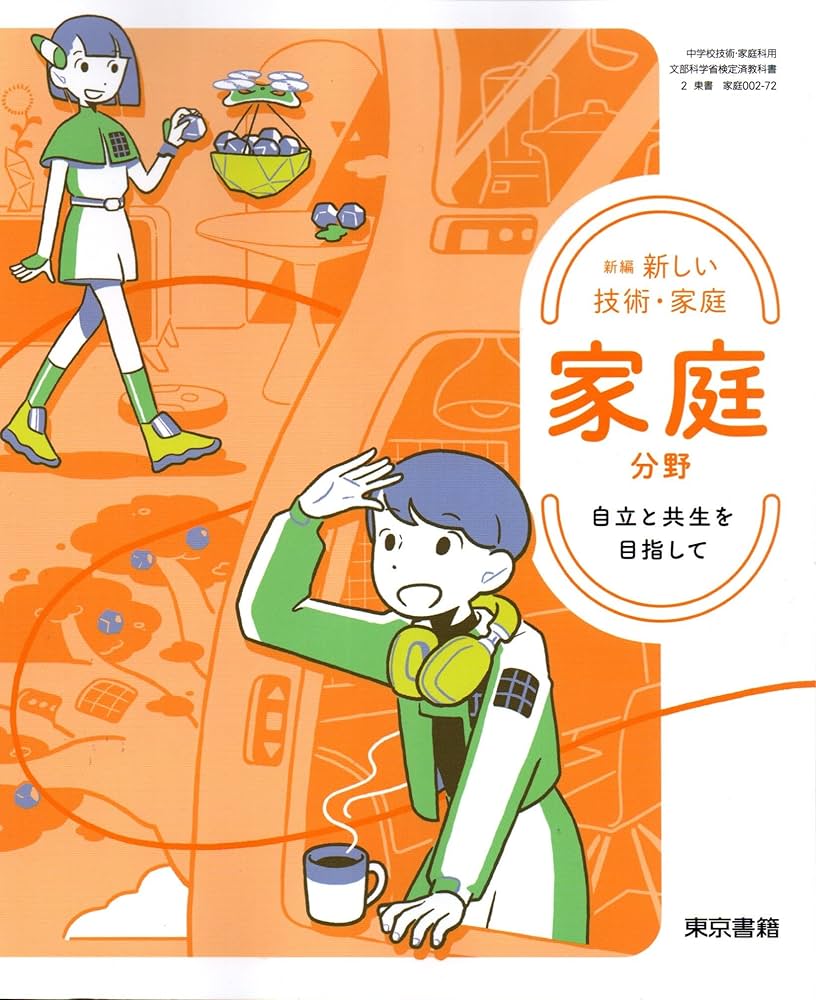 新編 新しい技術・家庭 家庭分野 自立と共生を目指して [家庭 002-72