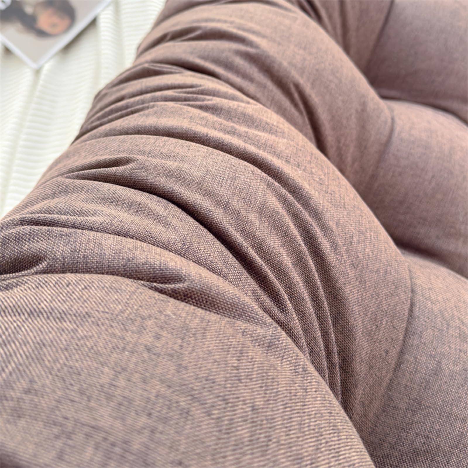 Grau-beiges Lesekissen Für Bett & Sofa - Ergonomisches Keilkissen 160x20x50cm, Waschbar