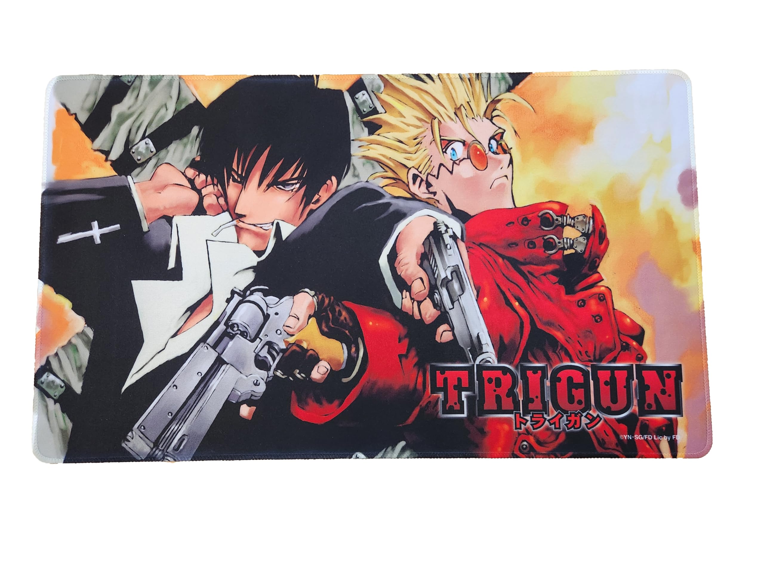 Amazon.co.jp: KESS Trigun Playmat - Wolfwood & VASH - 23.75x13.5