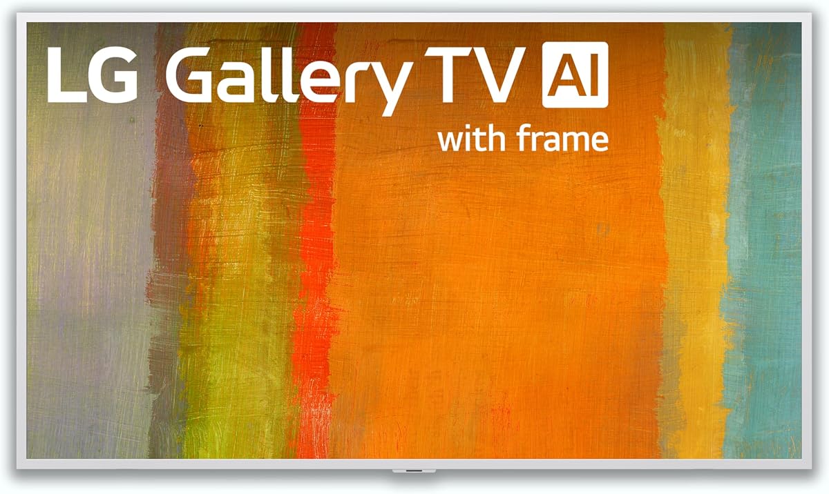65-Inch Class Gallery TV QNED AI LX7B Series Mini LED Smart TV with Included Snow White Frame, HDR10, AI Super Upscaling 4K, Filmmaker Mode, Wow Orchestra, Compatible with Alexa (65LX7BPUA, 2026)