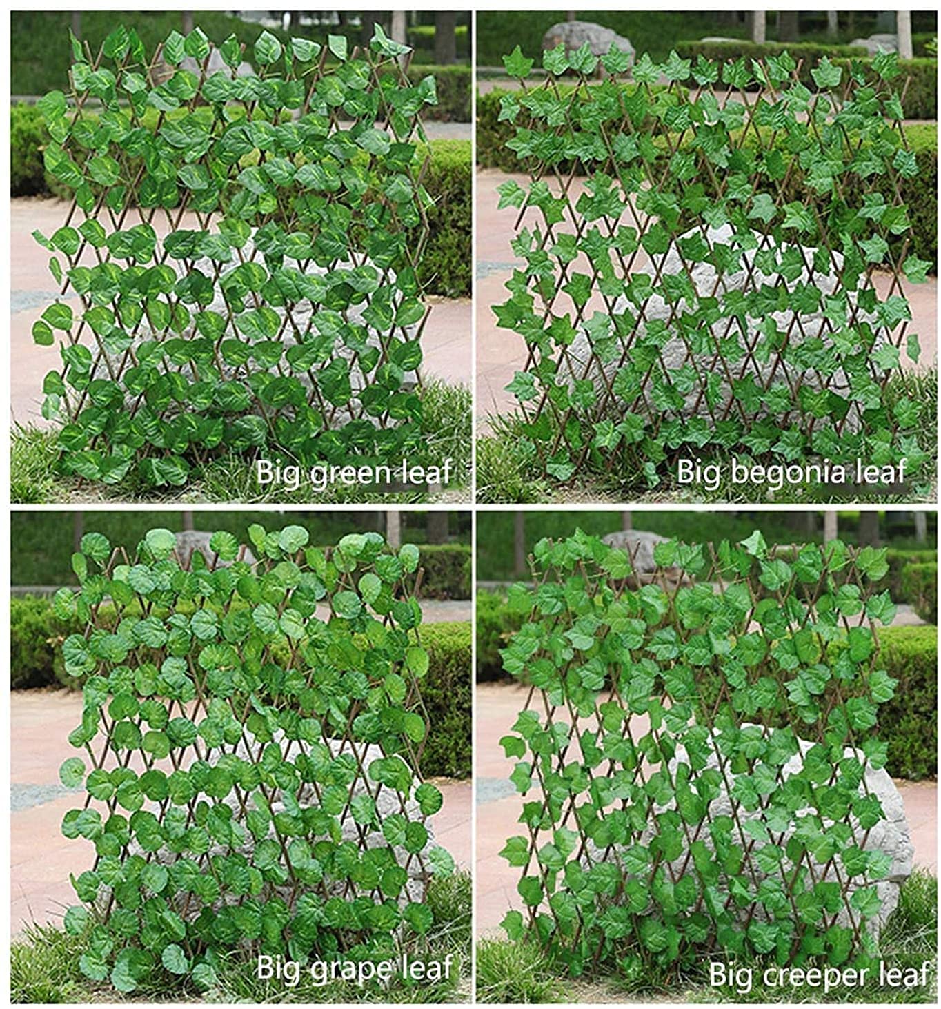 Malla De Ocultacion Jardin Ocultacion Jardin Vallas decorativas Pantalla de privacidad de jardín Panel de cercado Valla artificial de expansión falsa Paneles de seto de hoja de simulación Seto de m