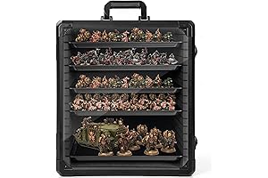 Warhammer Storage Case Made of Aluminum Alloy Frame, Miniature Storage Case with Lock